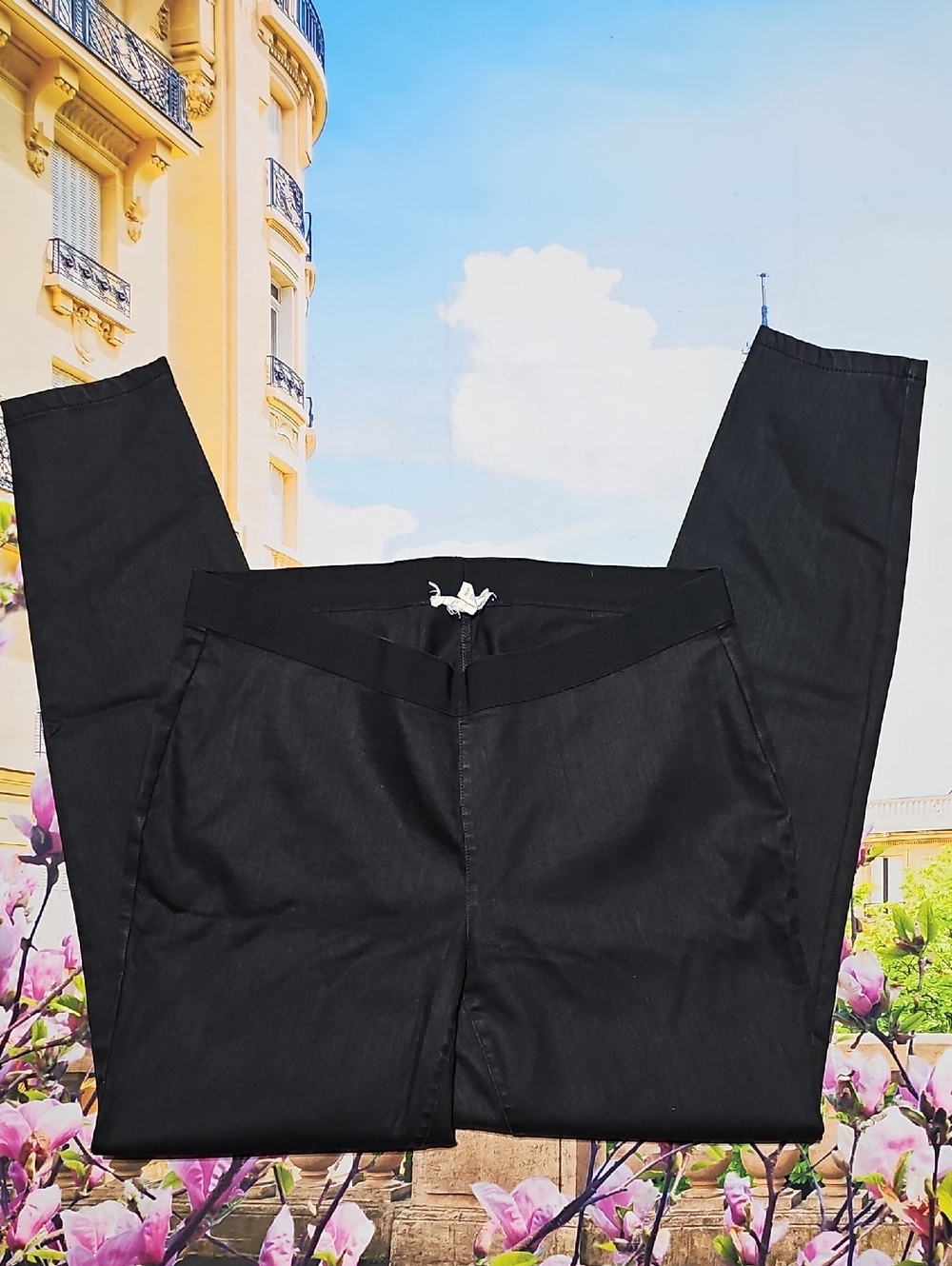 Eileen Fisher Black Pull-on Pants Size Medium
